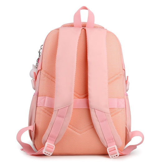 Mochila Escolar Ligera y de Gran Capacidad con Contraste de Colores - Image 3