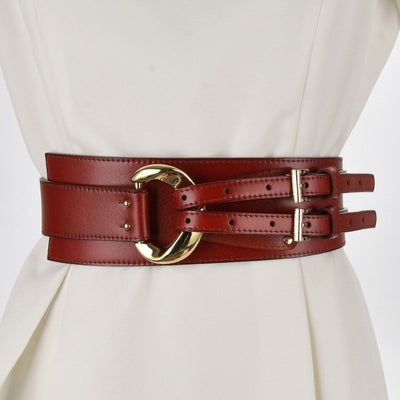 Conjunto Elegante de Suéter con Cinturón Decorativo de Cuero Irregular para Mujer - Image 18