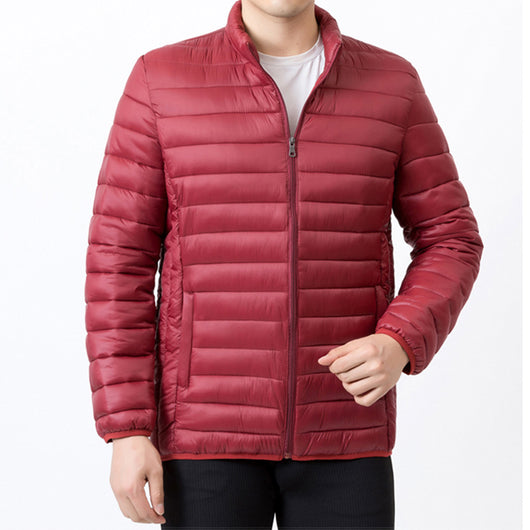 Abrigo Ligero de Algodón para Hombre con Cuello Mao - Image 7
