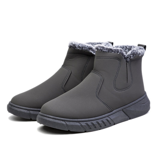 Botas de Invierno para Hombre con Diseño V Cutout y Forro de Peluche - Image 12