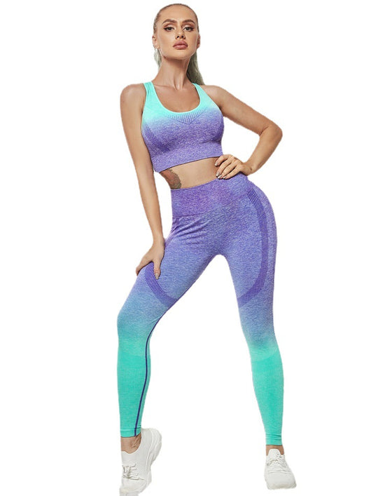 Conjunto de Yoga Tie Dye con Degradado de Colores - Image 22
