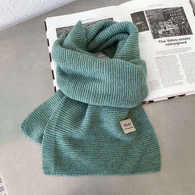 Bufanda Tejida Suave en Colores Lisos - Abrigo Versátil para Mujer - Image 19