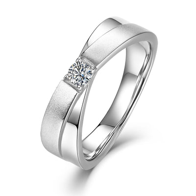 Anillo de Plata de Ley con Moissanita para Hombre - Image 9