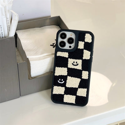 Funda para Teléfono Patrón Ajedrez Blanco y Negro - Image 11