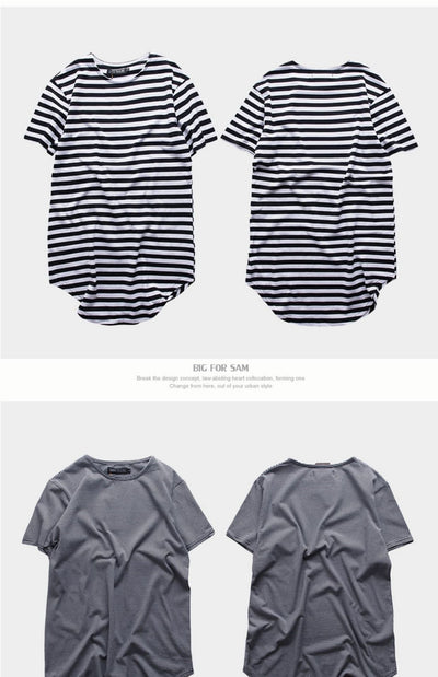 Playera Unisex de Rayas Cuello Redondo Largo - Estilo Mar y Alma - Image 17