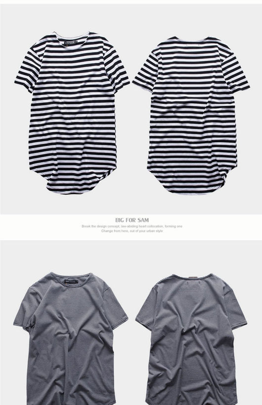 Playera Unisex de Rayas Cuello Redondo Largo - Estilo Mar y Alma - Image 17