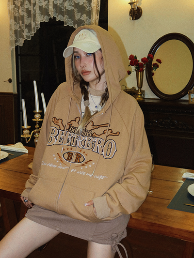 Sudadera Vintage Delgada con Capucha para Mujer - Image 8