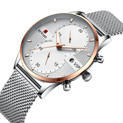 Reloj de Hombre Sumergible con Calendario y Movimiento de Cuarzo - Image 4
