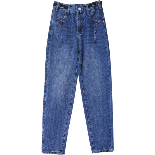 Pantalones Harem de Cintura Alta Estilo Coreano - Corte Suelto y Elegante - Image 7