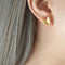 Frosted Texture Cute Butterfly Titanium Steel Suit Necklace Earring Ring Ornament Dorado Earrings