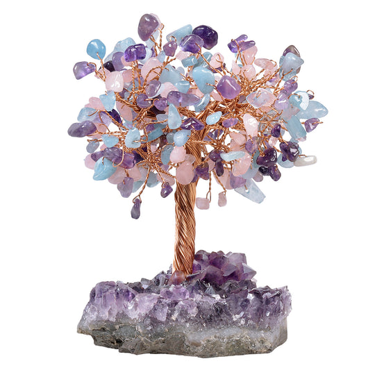Árbol de Amatista Natural con Base de Grava - Ornamento Artesanal - Image 17