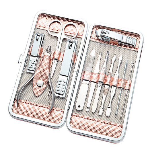 Set de 12 Herramientas de Manicura en Acero Inoxidable - Image 11