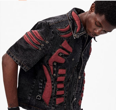 Chaqueta Denim Patchwork Estéreo - Image 18