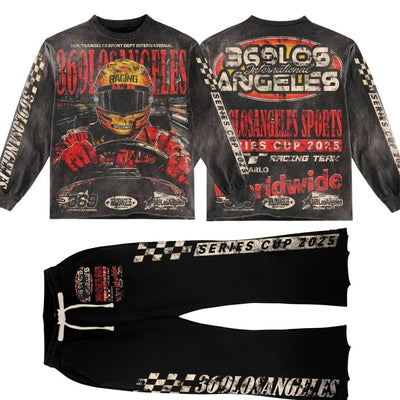 Conjunto Completo Sudadera y Pantalón Acampanado Speedway