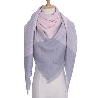 Bufanda Larga con Triángulos para Mujer - Chal Otoño Invierno - Image 40