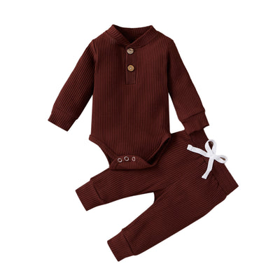 Conjunto de Enterizo y Pantalón de Cuello Alto para Niños y Niñas - Image 13