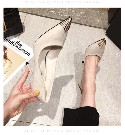 Tacones Altos Puntiagudos con Punta Metálica - Diseño Versátil y Elegante - Image 8