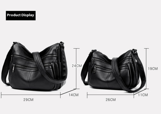 Bolso Mensajero de Cuero Genuino Primera Capa - Estilo Profesional - Image 12