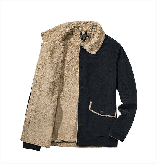Chaqueta de Cachemira Gruesa para Hombre - Corte Holgado y Casual - Image 10