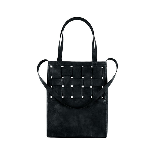 Bolso Bandolera Tejido con Estructura de Cuero Sintético - Image 9