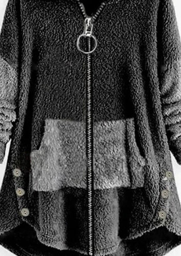 Chamarra Reversible Acolchada de Terciopelo con Capucha para Otoño e Invierno - Image 8