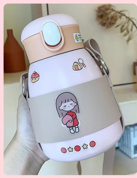 Vaso Térmico Cute Heart para Mujer - Diseño Trendy Barriguita