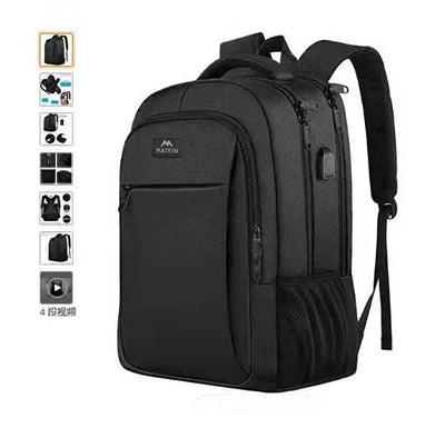 Mochila Portacomputadora Recargable para Viajes y Trabajo - Image 7