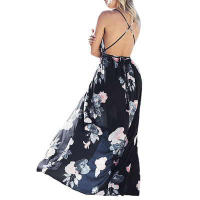 Vestido Chifón sin Mangas con Tirante Cruzado para Mujer - Image 11