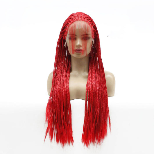 Peluca Negra Trenzada Doble para Mujer Estilo Europeo - Image 6