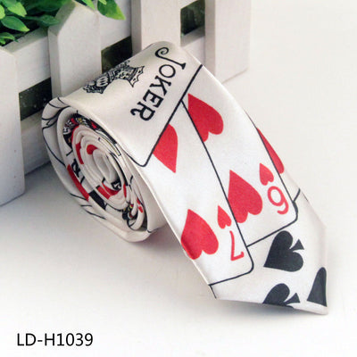 Corbata Casual de Poliéster y Seda Estampada para Hombre - Image 3