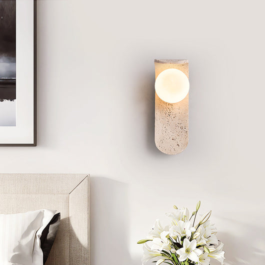 Lámpara de Pared Estilo Piedra Cave para Mesita de Noche - Image 3