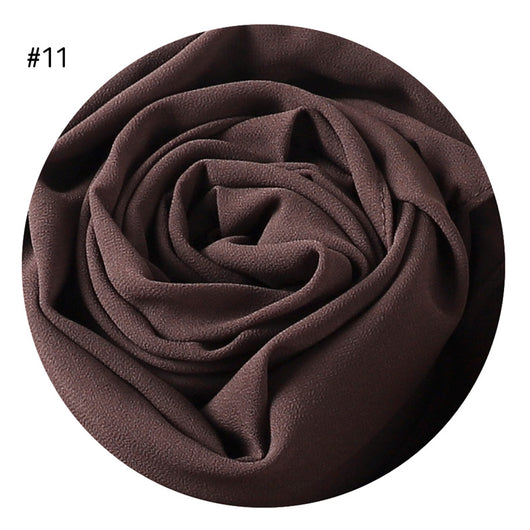 Pañuelo de Gasa Perlada en Colores Sólidos - Cobertura Elegante Monocromática - Image 15