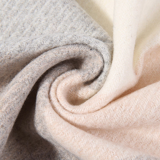 Bufanda Escocesa de Lana para Mujer - Abrigo Cálido Otoño e Invierno - Image 33