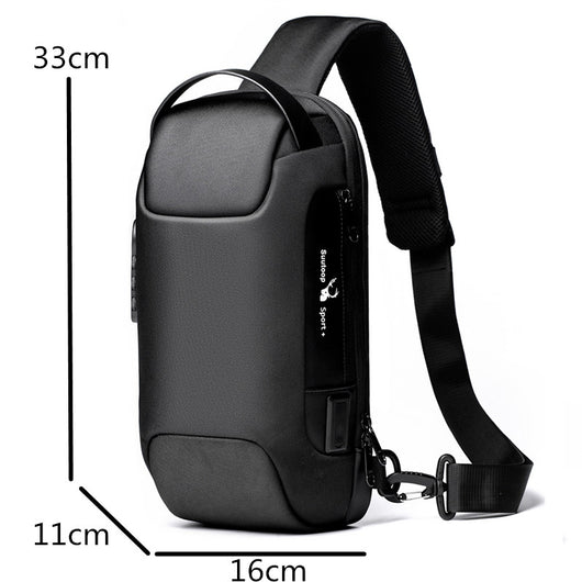 Bolsa Cruzada Antirrobo para Hombre - Mochila Mensajero de Seguridad - Image 5