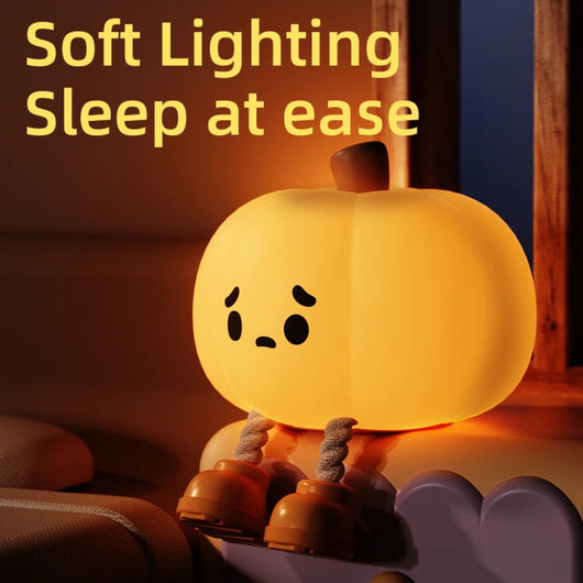 Lámpara Nocturna Infantil Calabaza - Luz Suave para Dormir - Image 4