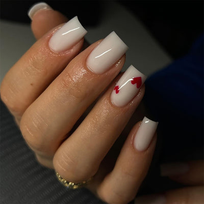 Uñas Postizas Almendradas Mate Brillante - Diseño Simple - Image 20