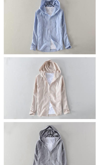 Sudadera Holgada con Rayas y Capucha para Hombre - Image 11