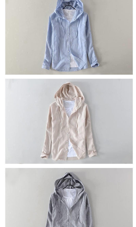 Sudadera Holgada con Rayas y Capucha para Hombre - Image 11