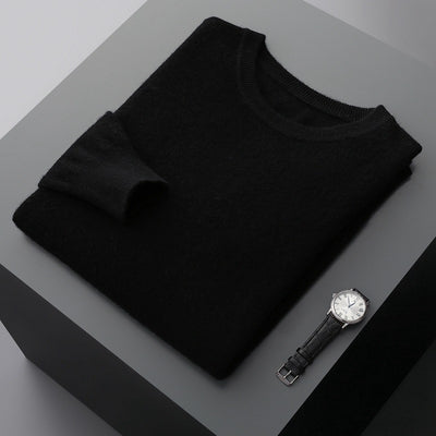 Suéter de Cuello Redondo 100% Cashmere para Hombre - Otoño e Invierno - Image 9