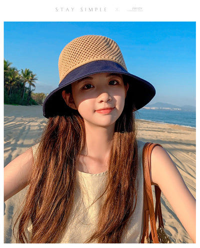 Gorro de Sol para Mujer con Malla Transpirable y Moño - Image 21