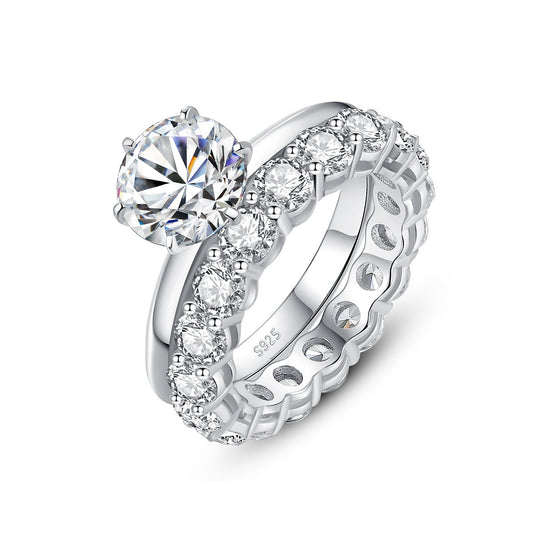Anillo de Plata S925 con Moissanita para Mujer - Image 2
