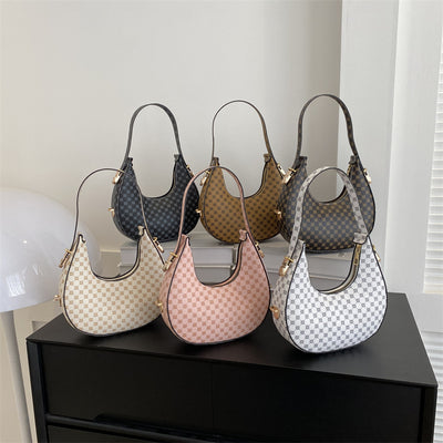 Bolso Bandolera Occidental Estilo Crescent con Estampado