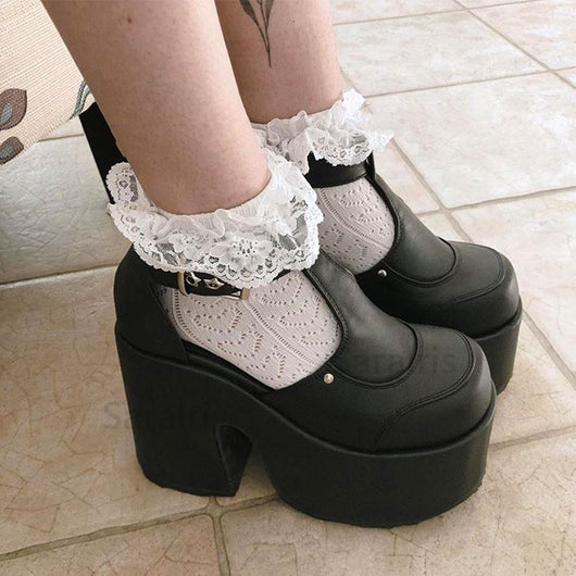 Botas Platform Gothic de Talla Grande para Mujer - Estilo Alternativo