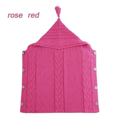 Saco de Dormir Infantil con Gorro de Borlas y Botones de Madera - Image 5