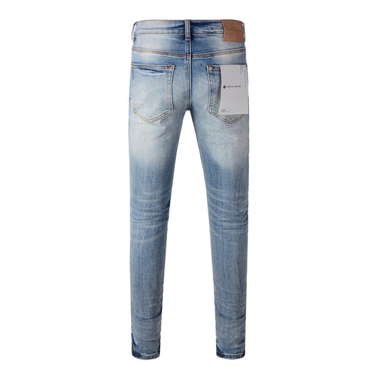 Jeans Azules Estilo Urbano Americano con Parches - Image 2
