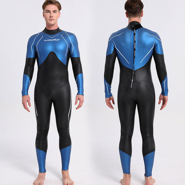Traje de Buceo Elástico en Cuero Ligero - Pieza Única para Hombres