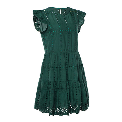 Vestido Casual de Algodón con Bordado Calado - Image 46