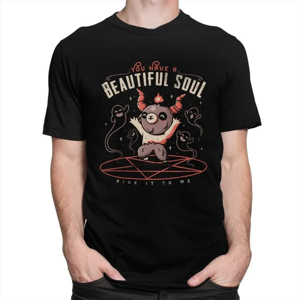 Camiseta Manga Corta Cool Baphomet para Hombre