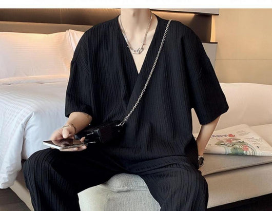 Traje Británico de Dos Piezas con Camisa de Cuello Diseñado - Image 8