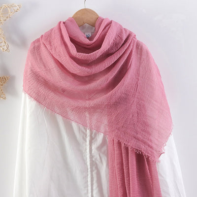 Pañuelo de Algodón y Lino Plisado Monócromo - Toalla para Cabello Mujer - Image 15